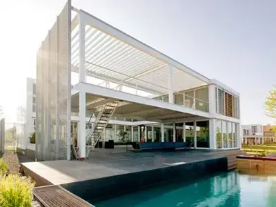 Bangunan prefabrikasi rumah struktur baja ringan
